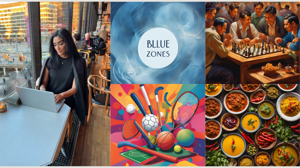 Blog post about Blue zones playing chess and spicy food